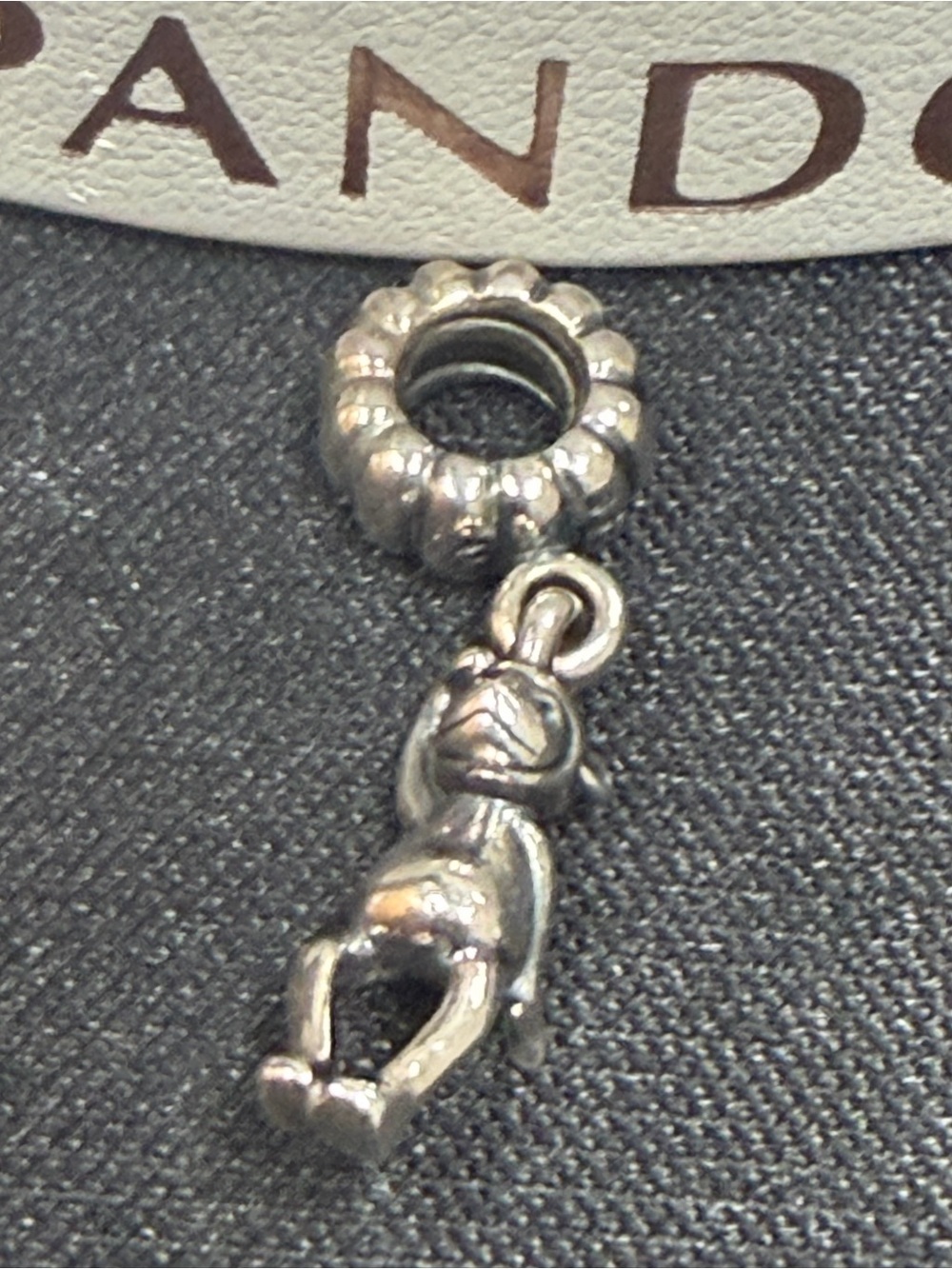 Authentic PANDORA Chinese Monkey Dangle Charm Silver retired